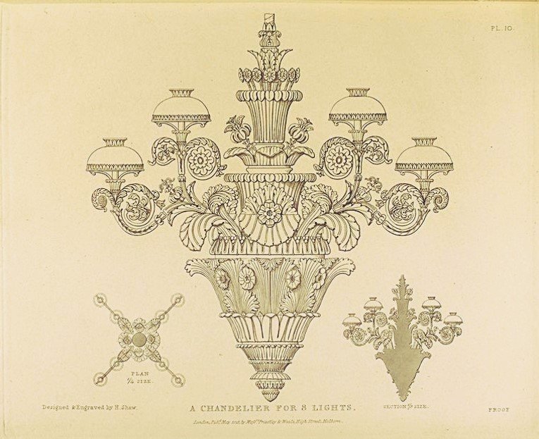 Free Printable Vintage Chandelier Art - Simply Made by Rebecca